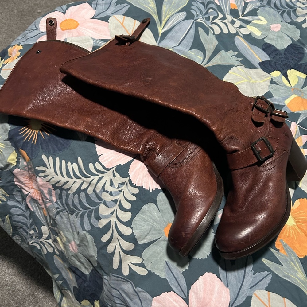 Frye Women's Brown Heeled Boots